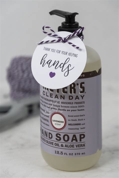 Free Printable Hand Soap Gift Tags